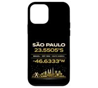 Sao Paulo Brésil coordonne Le Design Minimaliste de l'identité de la Ville Coque pour iPhone 12 Mini