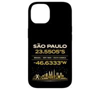 Sao Paulo Brésil coordonne Le Design Minimaliste de l'identité de la Ville Coque pour iPhone 14