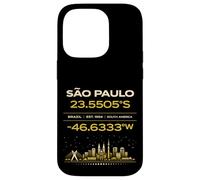 Sao Paulo Brésil coordonne Le Design Minimaliste de l'identité de la Ville Coque pour iPhone 14 Pro