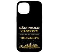Sao Paulo Brésil coordonne Le Design Minimaliste de l'identité de la Ville Coque pour iPhone 15