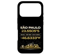 Sao Paulo Brésil coordonne Le Design Minimaliste de l'identité de la Ville Coque pour iPhone 17 Pro