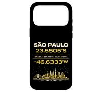 Sao Paulo Brésil coordonne Le Design Minimaliste de l'identité de la Ville Coque pour iPhone 17 Pro Max