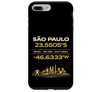 Sao Paulo Brésil coordonne Le Design Minimaliste de l'identité de la Ville Coque pour iPhone 7 Plus/8 Plus