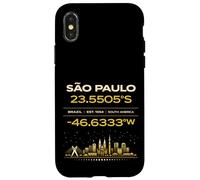 Sao Paulo Brésil coordonne Le Design Minimaliste de l'identité de la Ville Coque pour iPhone X/XS