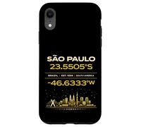 Sao Paulo Brésil coordonne Le Design Minimaliste de l'identité de la Ville Coque pour iPhone XR