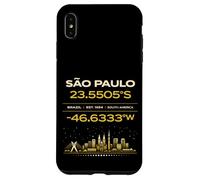 Sao Paulo Brésil coordonne Le Design Minimaliste de l'identité de la Ville Coque pour iPhone XS Max