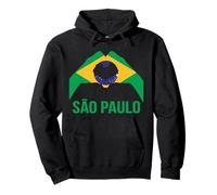 Sao Paulo Drapeau Brésil Ville Brésil Sweat à Capuche