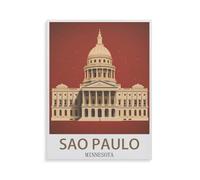 São Paulo Minnesota，Puzzle 1000 Pièces Puzzle en Papier d'impression Haute Définition Défiez Le Problème Stimuler La Créativité Jeu Interactif（50x70cm）-HK36