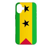 São Tomé and Príncipe Flag Colors Gift for Santomeans Coque pour iPhone 16 Plus