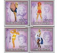 Sao Tome e Principe 2719-2722 (complète.Edition.) Neuf avec Gomme Originale ** MNH 2006 Marilyn Monroe (Timbres pour Les collectionneurs) Célébrités/Cinéma/Théâtre/Radio
