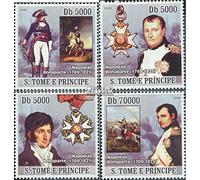 Sao Tome e Principe 3262-3265 (complète.Edition.) Neuf avec Gomme Originale ** MNH 2008 napoléon Bonaparte (Timbres pour Les collectionneurs) Chevaux/zèbres