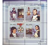 Sao Tome e Principe 3262-3265 Feuille Miniature (complète.Edition.) Neuf avec Gomme Originale ** MNH 2008 napoléon Bonaparte (Timbres pour Les collectionneurs) Chevaux/zèbres