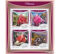 Sao Tome e Principe 7413-7416 Feuille Miniature (complète. édition) Neuf avec Gomme Originale ** MNH 2017 minéraux (Timbres pour Les collectionneurs) Minéraux/Fossiles/Bijoux/Montres