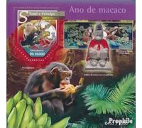 Sao Tome e Principe Bloc-Feuillet 1139 (complète. édition) Neuf avec Gomme Originale ** MNH 2015 Année de Singe (Timbres pour Les collectionneurs) Astrologie/Signe du Zodiaque