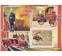 Sao Tome e Principe Block652 (complète.Edition.) neuf avec Gomme Originale ** MNH 2008 Historique Les véhicules des Sapeurs-Pompiers (Timbres pour Les collectionneurs) Pompiers/Police