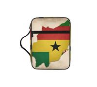 Sao Tomé-et-Principe Drapeau Map04 Bible Housse légère et durable pour tablette, maquillage, trousse à crayons pour église, école, voyage