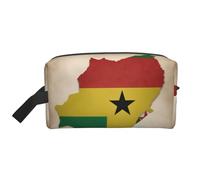 Sao Tomé-et-Principe Drapeau Map04 Trousse de toilette de voyage pour homme, grande capacité pour femme, blanc, Taille unique