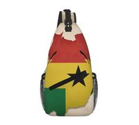 Sao Tomé-et-Principe - Map04 - Sac à bandoulière - Avec drapeau de Sao Tomé et Principe - Sac banane pour homme et femme