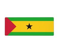 Sao Tomé-Et-Principe Tapis De Bureau Grand Format Avec Motif Drapeau Military| Tapis Clavier Et Souris 2 En 1| Universel Pour Bureau|Jeux| Surface Douce Lisse + Base En Caoutchouc Antidérapante