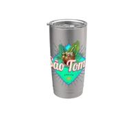 Sao Tome et Principe vintage design Gobelet isotherme en acier inoxydable double paroi