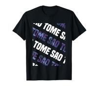 Sao Tomé Motif Camouflage Violet T-Shirt