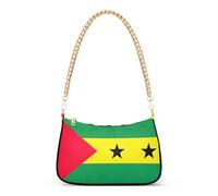 Sao Tomé Principe Drapeau Hobo Sac à main fourre-tout pour femme Sac à main Sac à bandoulière coloré avec fermeture éclair