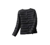 SaoBiiu Doudoune pour femme, col rond, col en V variable, sans col, légèrement matelassé, ultra léger, manteau puffer, Noir , 3XL