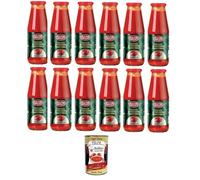 Saom Passata di Pomodoro Tradizionale Classica Purée de tomates 680 g dans un pot de 12 x 680 g + Italian Gourmet Polpa 400 g