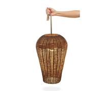 SAONA-Suspension sans fil Extérieure Rechargeable avec Télécommande H50cm naturel New Garden
