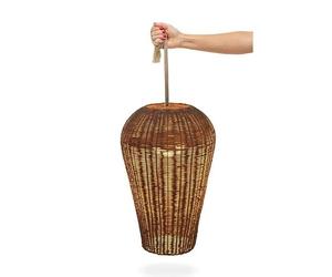 SAONA-Suspension sans fil Extérieure Rechargeable avec Télécommande H50cm naturel New Garden