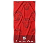 SaoTi Grandes serviettes de plage en microfibre 70 x 140 cm Motif Bilbao Lions rouges