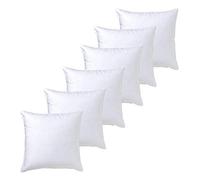 SaoTi - Lot de 2/4/6 coussins, super doux, moelleux, anti-allergique, fibre creuse à haute récupération, pour canapé, lit, fauteuil, voiture, fabriqué en Espagne (45 x 45 cm, 6)