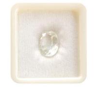 Saphir blanc de 4,00 carats - Pierre de naissance Pukhraj certifiée - Pierre précieuse en vrac - B0B95PK1MRNAMZ