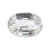 Saphir blanc naturel de 4,25 Ratti / 3,25 carats - Pierre de naissance Pukhraj sécurisée - Pierre précieuse en vrac certifiée par un laboratoire |4492|-B0C81SX7MRNAMZ