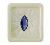 Saphir bleu naturel de forme marquise, pierre précieuse en vrac calibrée, à facettes, guérison des chakras, pierre de naissance, astrologie, fabrication de bijoux, fabriqué à la main, 8 carats