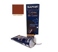 Saphir Cirage Crème de Luxe Applicateur, Marron Clair, 75 ml