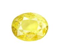Saphir jaune 16,25 Ratti 15,18 carats de bonne forme - Pierre de naissance de septembre - Pierre précieuse de qualité supérieure A à des fins astrologiques - B0CXJH5DDMS