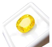 Saphir jaune de Ceylan non chauffé 13,21 carat non chauffé - Pierre précieuse naturelle certifiée AAA+