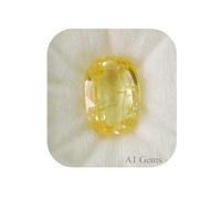 Saphir jaune de Ceylone 5,25 Ratti non chauffé non traité Pierre précieuse naturelle certifiée originale AMZ15521