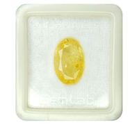 Saphir Pukhraj non chauffé non traité jaune de Ceylone 3,25 Ratti - Pierre précieuse naturelle certifiée - AMZ15235 - Taille S, Small, Gemme