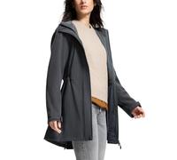 SaphiRose PONCHO Veste de pluie imperméable pour femme - Longue veste softshell avec capuche - Veste de transition avec doublure respirante - Manteau de pluie coupe-vent léger pour le printemps, l'été