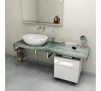 Sapho Avice plan de travail 140x49.5 cm graphite-bleu AV1406