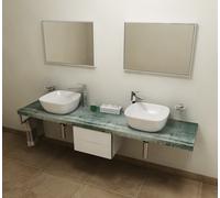 Sapho Avice plan de travail 250x49.5 cm graphite-bleu AV256