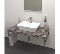 Sapho Avice plan de travail 80x49.5 cm gris AV0810