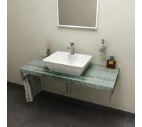 Sapho Avice plan de travail 90x49.5 cm graphite-bleu AV096