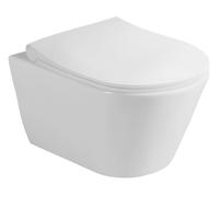 Sapho Avva cuvette de wc suspendue sans bride blanc 100314