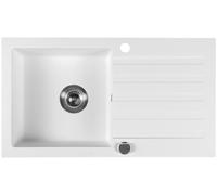 Sapho évier en granit 78x44 cm blanc GR7201