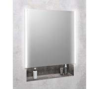 Sapho Integra armoire 65.2x16.5x70 cm avec miroir gris IN065