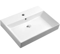 Sapho Kare lavabo 60x45 cm rectangulaire classique-de meuble blanc brillant 17060