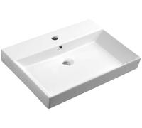 Sapho Kare lavabo 70x45 cm rectangulaire classique-de meuble blanc brillant 17070